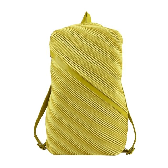 【ISSEY MIYAKE 三宅一生】PLEATS PLEASE 褶紋前開拉鍊後背包(任選)