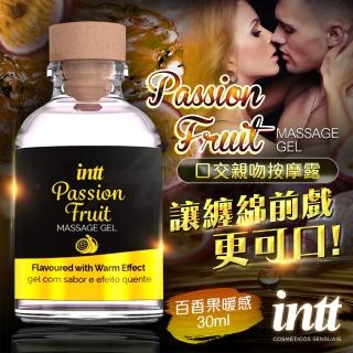 【Intt】百香果暖感 口交親吻按摩露 30ml 潤滑液(情趣用品.潤滑液.威而柔)