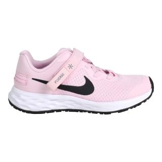 【NIKE 耐吉】17-22CM_REVOLUTION 6 FLYEASE NN-PS女中童慢跑鞋 粉紅黑(DD1114-608)