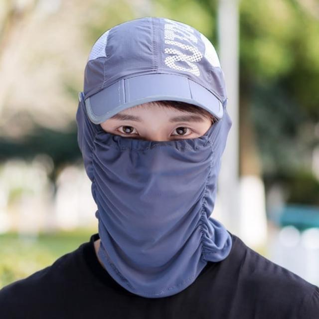 【MGSHOP】男女可折疊紗網透氣遮陽帽(多色可選/男女適合)