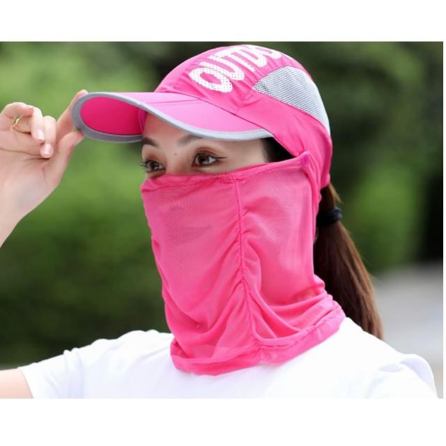 【MGSHOP】男女可折疊紗網透氣遮陽帽(多色可選/男女適合)
