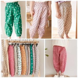 【BebeZoo】寬腰鬆緊透氣棉質防蚊褲/燈籠褲/薄長褲(現貨速達)