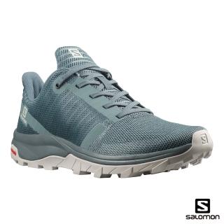 【salomon】女 OUTBOUND Prism 戶外鞋(暴綠/暴綠/月球岩灰)