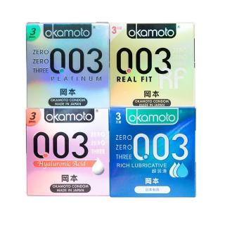 【okamoto 岡本】003 Combo 4合1極薄組合保險套(3入x4)