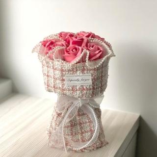 【OSTARA FLORIST 奧斯塔拉花藝】一生一世小香風香氛花束(香皂花、情人節、節日、花禮、七夕、發光)