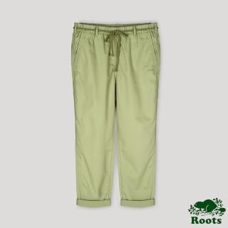 【Roots】Roots 女裝- 摩登週間系列 簡約平織褲(綠色)