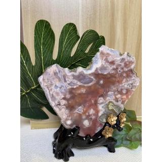 【Cocozy世界水晶原礦】原皮櫻花瑪瑙片(原皮櫻花瑪瑙)