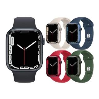 【Apple 蘋果】Apple Watch S7 GPS 45mm(鋁金屬錶殼搭配運動型錶帶)