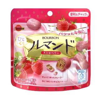 【Bourbon 北日本】一口羅曼地草莓風味酥餅(47g)
