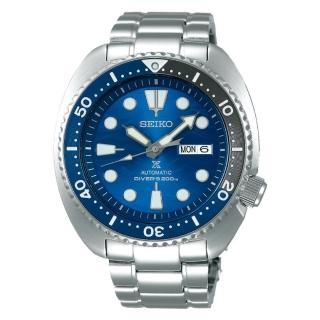 【SEIKO 精工】PROSPEX愛海洋 藍鯊潛水機械腕錶45mm(4R36-07D0B/SRPD21J1)