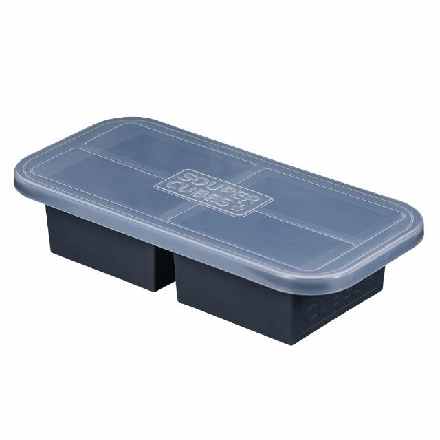 【Souper Cubes】多功能食品級矽膠保鮮盒-多色可選-2格-500ML/格(副食品分裝盒/製冰盒/嬰兒副食品)
