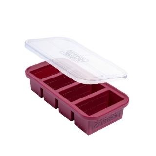 【Souper Cubes】多功能食品級矽膠保鮮盒-4格250ML/格-多色可選(副食品分裝盒/製冰盒/嬰兒副食品)