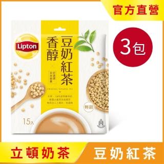 【立頓】香醇豆奶紅茶19gx15入x3袋(原味)