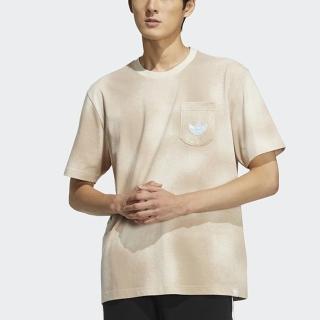 【adidas 愛迪達】上衣 男款 短袖上衣 運動 三葉草 國際碼 Y2K Tee 2 奶茶雲朵 HM8034