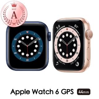 【Apple 蘋果】福利品 Apple Watch Series 6 44公釐 GPS 鋁金屬錶殼 保固90天 贈矽膠錶帶
