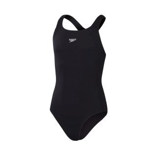 【SPEEDO】ECO ENDURANCE+ 女運動連身泳裝-游泳 泳衣 黑深灰(SD8135170001)