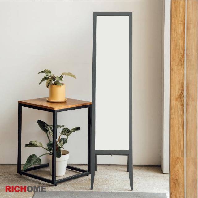 【RICHOME】防爆松木穿衣鏡(台灣製 實木框架 全身鏡 立鏡 鏡子)