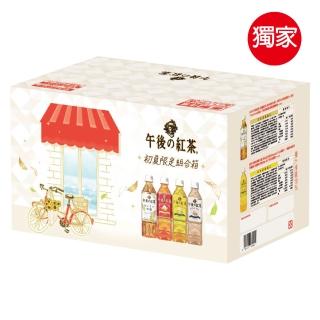 【KIRIN 麒麟-即期品】午後紅茶初夏限定組合箱500mlx24入/箱(四款風味500mlx各6瓶)(有效期限20221031)