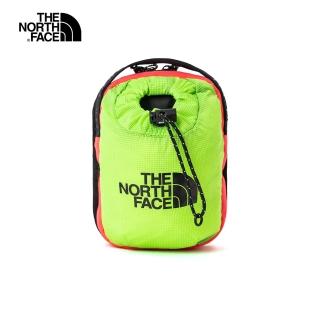 【The North Face】北面男女款橘綠撞色多背法抽繩口袋休閒單肩包｜52RY6D4