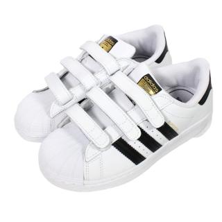 【adidas 愛迪達】休閒鞋 運動鞋 貝殼 復古 延續款 SUPERSTAR CF C 兒童 - EF4838