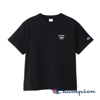 【Champion】Womens 刺繡地名短Tee-黑色