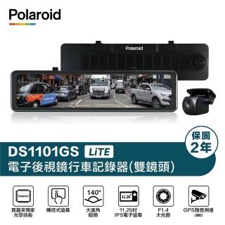 【Polaroid 寶麗萊】Polaroid DS1101GS LiTE 全屏觸控式電子後視鏡 標準版 行車記錄器(附贈32G記憶卡)