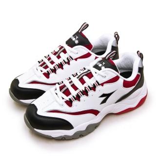 【DIADORA】男 迪亞多那 運動生活時尚慢跑鞋 老爹鞋系列(白黑紅 71180)