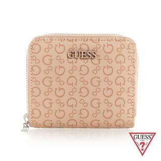 【GUESS】女包-皮面立體壓紋零錢包-粉(SE826355LTE)