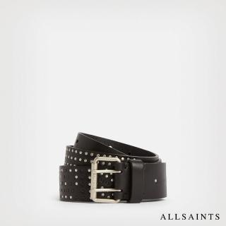 【ALLSAINTS】RHONDA 率性不羈鉚釘純牛皮皮帶