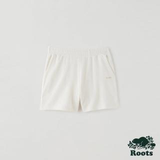 【Roots】Roots 女裝- 簡約毛圈布短褲(白色)
