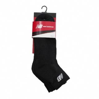 【NEW BALANCE】襪子 Ankle Socks 黑 白 男女款 長襪 中筒襪 休閒 運動 NB 紐巴倫 3雙入(7831810289)