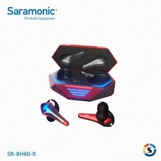 【Saramonic 楓笛】SR-BH60 紅 真無線遊戲藍牙耳機(勝興公司貨)