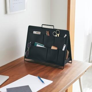 【KING JIM】SPOT TOOL STAND 桌上型可折疊雙面收納架 黑色