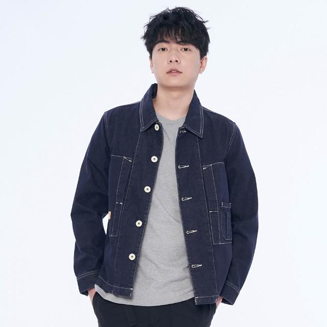 【5th STREET】男女裝 牛仔外套 連帽外套 灰色 藍色 (多款任選)