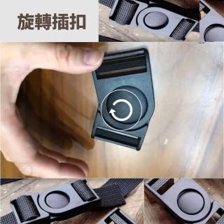 【Ainmax 艾買氏】織帶用旋轉插扣 前開扣  子母扣 旋轉壓式旅行箱內扣具(加厚扣具 3.8公分)