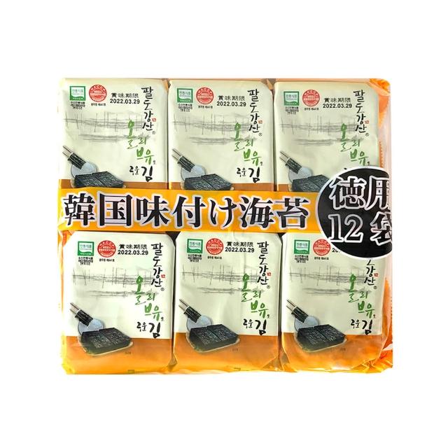 【orionjako】韓國海苔(42g 麻油/嚴選味付/芥末/照燒風味/ 38.4g 明太子風味) 任選三入組