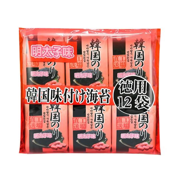 【orionjako】韓國海苔(42g 麻油/嚴選味付/芥末/照燒風味/ 38.4g 明太子風味) 任選三入組