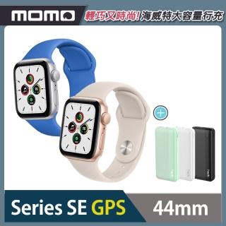 【Apple 蘋果】Apple Watch SE GPS 44mm★海威特行充組(鋁金屬錶殼搭配運動型錶帶)