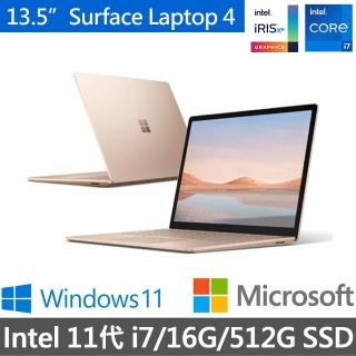 【Microsoft 微軟】Surface Laptop 4 13吋輕薄觸控筆電(i7-1185G7/16G/512G/Win11)