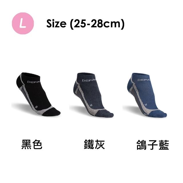 【蒂巴蕾】3雙組-石墨烯氧化鋅抑菌消臭襪-飛碟(男襪/運動襪/除臭襪/短襪/女襪子)