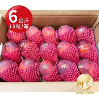 【Global Fresh 盛花園】自然熟成熱帶果王~頂級在欉黃愛文芒果(15粒/箱 共6kg/箱)