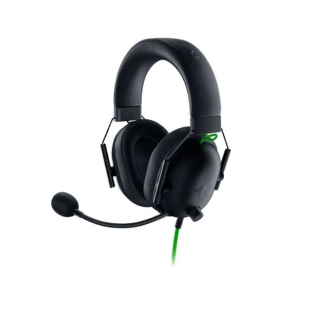【Razer 雷蛇】搭電競耳機★ISKUR V2 X 人體工學 電競椅/電腦椅/椅子(黑綠/需自行組裝)+黑鯊V2 X 有線耳機