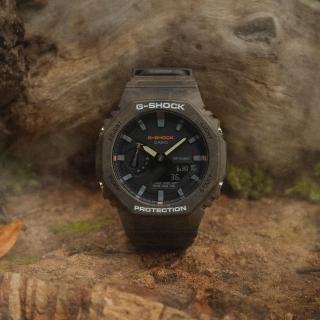 【CASIO 卡西歐】G-SHOCK 神秘森林 秘境棕 八角形錶殼(GA-2100FR-5A)