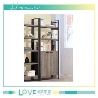 【LOVE 樂芙】瓦保羅古橡木2.7尺二門置物架