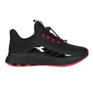 【DIADORA】男生活時尚運動鞋-寬楦-防潑水 反光 慢跑 黑酒紅銀(DA71267)