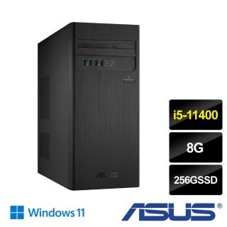 【ASUS 華碩】H-S500TC-511400048W  i5六核SSD桌上型電腦(I5-11400/8G/256G SSD/W11/三年保固)