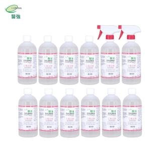 【醫強】75%酒精液(500ml X 12瓶組+原廠噴頭X2)