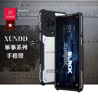 【XUNDD 訊迪】BLACK SHARK 黑鯊5 Pro 軍事防摔 鏡頭全包覆 清透保護手機殼-夜幕黑