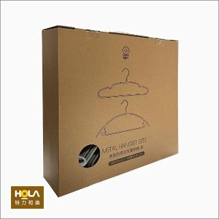 【HOLA】典雅防滑衣架雙款組經典+無痕 12入x2-灰