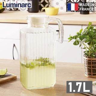 【Luminarc】法國製加厚玻璃冷水壺 1.7L(附把手)